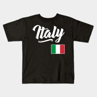 Italy Flag Italia Italian Italiano Kids T-Shirt